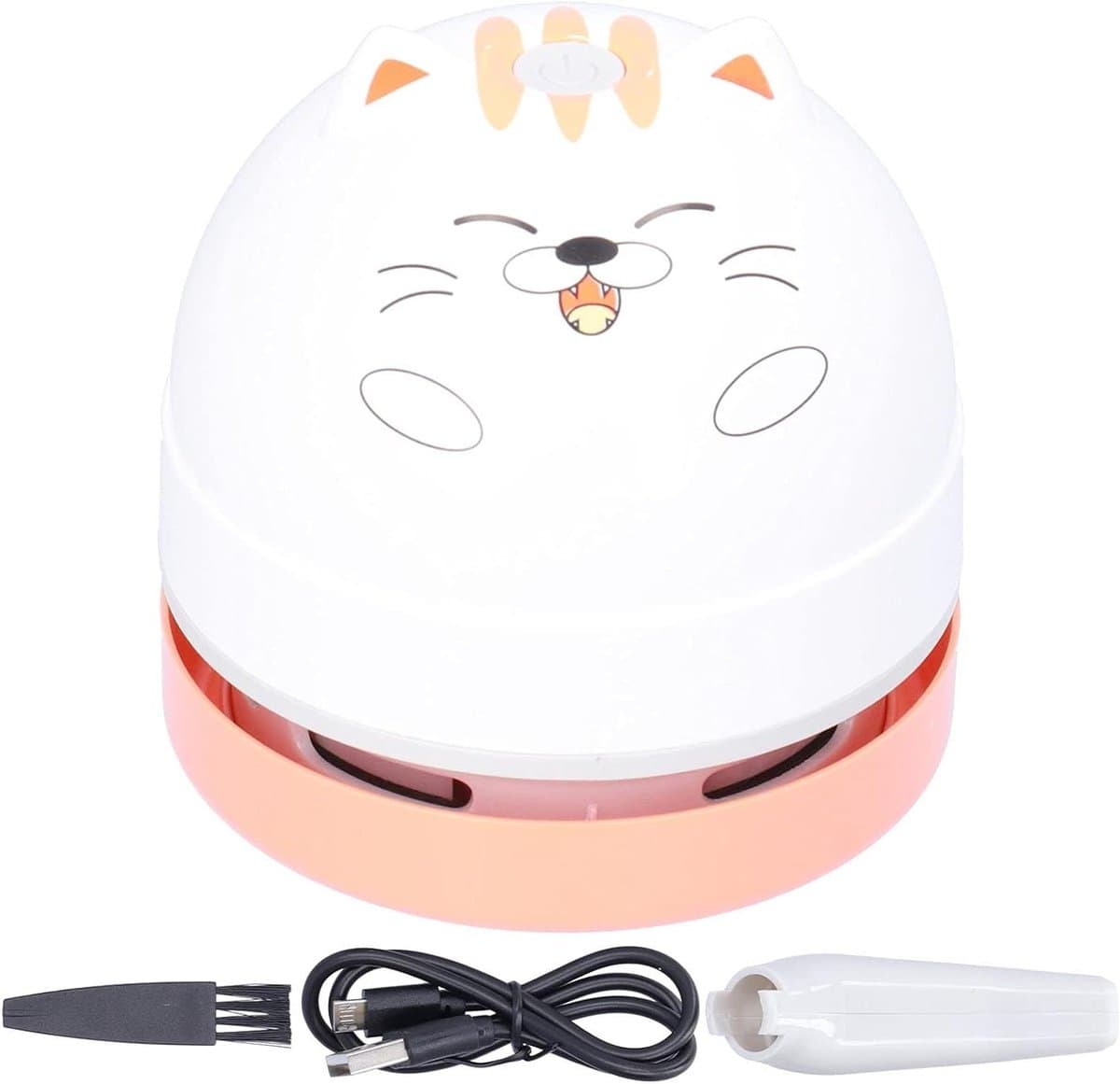 Desktop Stofzuiger - Mini Stofvanger - Bureau Schoonhouden - Schattig Dierlijk Ontwerp - USB Opladen - Kat — afbeelding 1