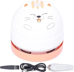Desktop Stofzuiger - Mini Stofvanger - Bureau Schoonhouden - Schattig Dierlijk Ontwerp - USB Opladen - Kat — thumbnail 1