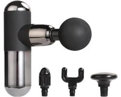 Mini Massage Gun - Spier Massager Percussie - Spierherstel Na Training - 4 Hoofden 4 Snelheden
