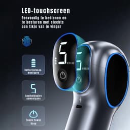 AHD® Massage Gun - Massage Pistool - Massage Gun Professioneel - Massage-gun - Zwart - 13cm x 7cm x 37cm — thumbnail 2