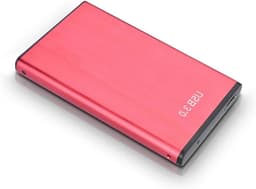 Externe harde schijf - Draagbare opslag - Gegevens opslaan - Zakformaat ontwerp - 500 GB - Rood — thumbnail 1