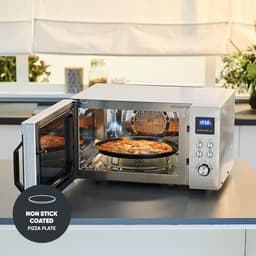Multifunctionele Oven - Airfryer Magnetron - Gerechten Bereiden - 4-in-1 Functionaliteit - 25 Liter - Zilver — thumbnail 2