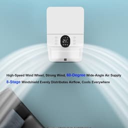 Mobiele Air Cooler - Persoonlijke Ventilator - Ruimte Koelen - Stille Werking 40dB - 4L Tank - Wit — thumbnail 5