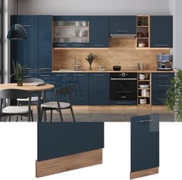 Vaatwasserpaneel Hoogglans Donkerblauw 45 cm Inbouw Keuken Zichtpaneel — thumbnail 3