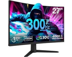 Zyrex® Gaming Monitor 240hz - Gaming Monitor -Zwart - ‎ 20cm x 62cm x 46cm