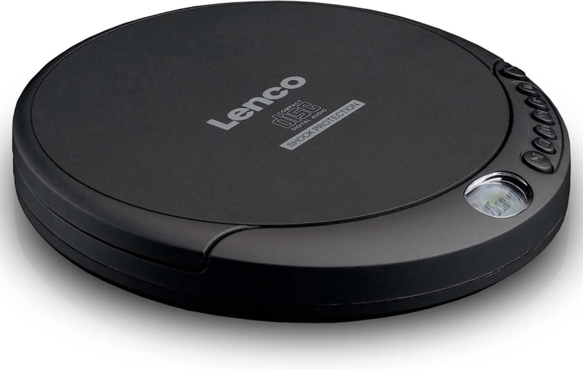Lenco CD-200 Discman - Draagbare CD-MP3 Speler met Anti-Shock bescherming - Zwart — afbeelding 1