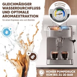 ProfiCook ES-KA 1267 - Espresso koffiemachine -Espressomachine 2in1 -voor koffiecapsules en gemalen koffie - 1100W — thumbnail 2