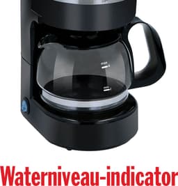 All Ride Koffiezetapparaat 24V - Koffiemachine Sigarettenaansteker Auto en Vrachtwagen - Koffie Machine Filter Koffie - Warmhoudfunctie - Koffiezetapparaat met Glazen Kan - Zwart — thumbnail 4