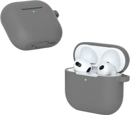 ShieldCase Siliconen Hoesje Geschikt voor Airpods 4 - Siliconen Case voor Apple Airpods 4 Case Hoesje - Grijs — thumbnail 2