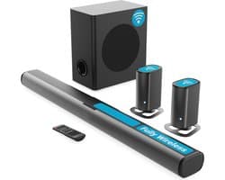 White-label® Surround set Home Cinema - Speakers - Thuisbioscoop Set - Draadloos - Bluetooth - Zwart