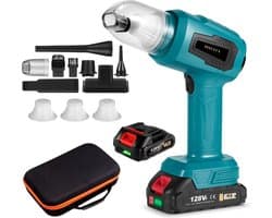 Instava - Accu Auto Stofzuiger incl. 2x Accu (2.0Ah) - Geschikt voor Makita 18v Accu - Handstofzuiger Draadloos - Autostofzuiger - Kruimeldief - Mini Stofzuiger