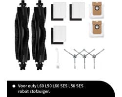 Onderdelen geschikt voor de Eufy L50 en L60 robotstofzuiger van Replacements - 11-delig