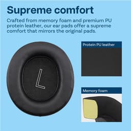 Vervangende Oorkussens voor Xbox Wireless, Xbox Wired, Xbox Stereo 20th Anniversary Special Edition Hoofdtelefoon van MMOBIEL – Protein PU Koptelefoon Oorkussens - Noise Isolation Earpads – Zwart — thumbnail 2