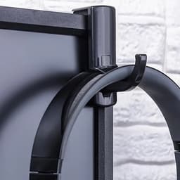 Universele Hoofdtelefoon Hanger I Hoofdtelefoon Houder I Voor Deur of Tafel I Met Dubbelzijdige Plakstrip I Zwart — thumbnail 2