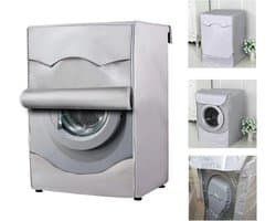 Wasmachine Beschermhoes - Stofdichte Hoes voor Wasmachines en Drogers - Beschermer - Wasmachine Hoes voor Binnen en Buiten - Grijs - XL 60x65x85cm