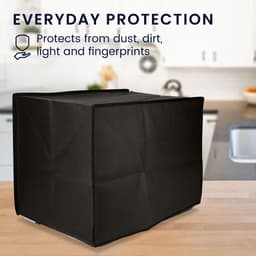 kwmobile heteluchtfriteuse beschermhoes geschikt voor Philips Essential Airfryer XXL - Kunststof hoes voor friteuse in donkergrijs — thumbnail 7