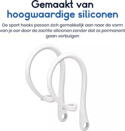Ibley EarLoop Sport hooks roze voor Apple AirPods Pro 1/2 & AirPods 3/4 - Oorhaken - Siliconen sport haken - Geschikt voor AirPods Pro 1/2 en Apple AirPods 3/4 - Set van 2 — thumbnail 4