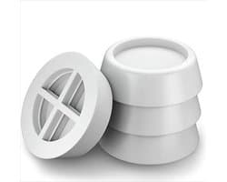 *** 4 Trillingsdempers Wasmachiine en Droger - Geruisloze Waservaring - Set van 4 stuks in stijlvol wit - Stil en Stabiel van Heble® ***