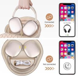 Draagbare Hoes - Opbergtas Beschermhoes - Koptelefoon Beschermen - Automatische Slaapmodus - 239 x 225 x 69 cm - Sterlicht — thumbnail 5