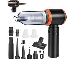 CLVP® Kruimeldief Draadloos - Auto Stofzuiger - Handstofzuiger - Zwart