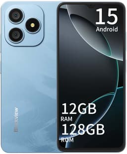 Blackview WAVE 9C Smartphone 4G - 12GB RAM - 128GB ROM - 6,56 inch - Android 15 - 5000 mAh - Dual SIM - GPS - OTG - blauw — thumbnail 1