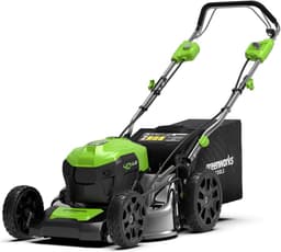 Accu Grasmaaier - Snoerloos Maaiwerk - Gazon Onderhoud - Dubbele Accu Poort - 41cm Maaibreedte - Groen Zwart — thumbnail 3