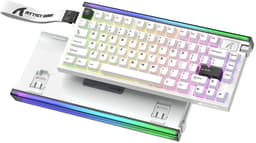 Attack Shark R85HE Magnetisch Gaming Toetsenbord - Hall Effect Rapid Trigger 0,01mm - 8000Hz - RGB - 82 Toetsen - Gaming Keyboard - Wit — thumbnail 1