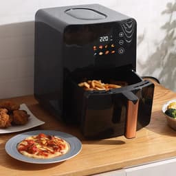 Sensova - Airfryer Heteluchtfriteuse 5L met Kijkvenster en Touchscreen – Olievrij en Vetarm Koken, Grote Capaciteit voor Gezin - Automatische Programma’s - 1400W Vermogen - Temperatuurregeling 60-200°C — thumbnail 3