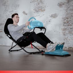 REBBLERS® SIMR 100G Foldable Sim Racing Cockpit - Opvouwbare Racestoel - Compact - Zwart — thumbnail 5