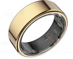 Focus® S1 Smart Ring - Rose gold - Maat 9 - Hartslag - Menstruatiecyclus - Slaap Monitor - Slimme Ring - Sport Prestatie - Stappenteller -IP68 Waterdicht - O2 Meting - Dames - Heren - Wearables - Oplaad Case - beschermring
