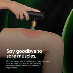 SnelShoppen - Compacte Diepe Weefsel Massage Gun | Stil & Krachtig | 2 Opzetstukken | Ultra Licht & Draagbaar | Elegante Ontwerp | Spierherstel en Pij — thumbnail 2