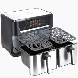 Airfryer XXL met Grill & Plancha - 12 Liter - 2800W - Vetvrij Frituren en Grillen — thumbnail 3