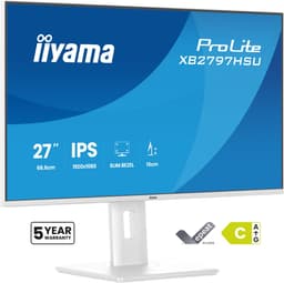 iiyama ProLite XB2797HSU-W1 - 27 inch - Full HD - IPS - USB-Hub (4x) - verstelbaar - Wit — thumbnail 1