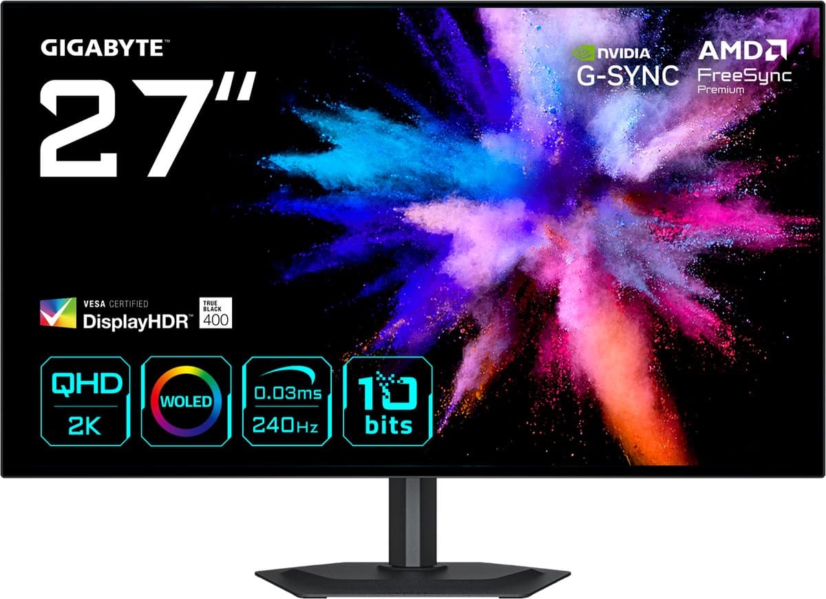 GIigabyte GO27Q24G 27 Quad HD 240Hz OLED — afbeelding 1