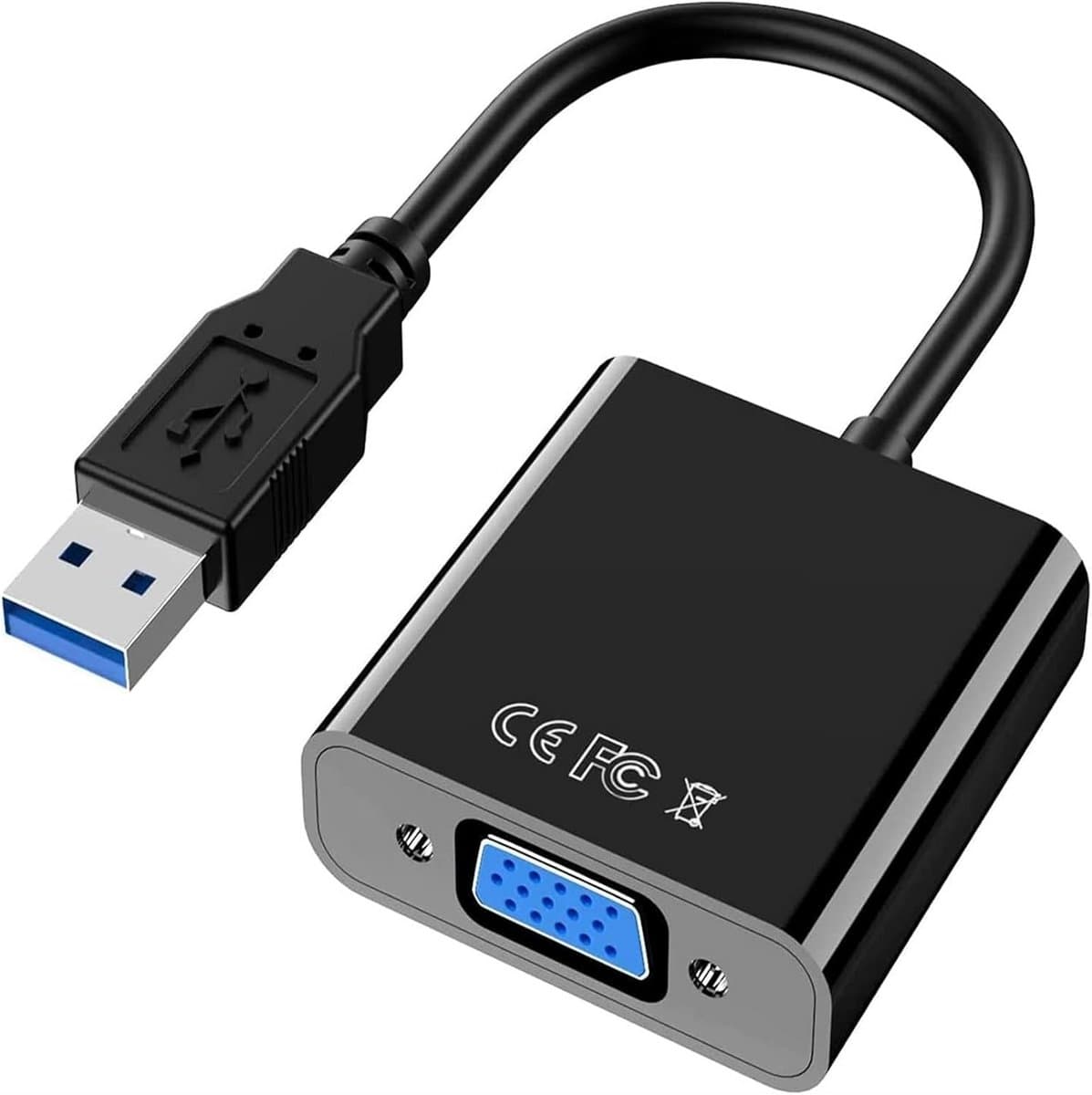 USB 3.0 naar VGA Adapter - Full HD 1080P Externe Videokaart voor Laptop/PC Monitor — afbeelding 1