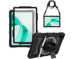 Robuuste Beschermhoes met Schermprotector voor Honor Pad X8a 11 inch (2024) - Roterende Standaard & Schouderriem