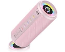 Draagbare Bluetooth Speaker 20W met RGB Verlichting, IPX5 Waterdicht en 15 Uur Batterijduur