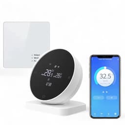 Draadloze thermostaat | Wifi | Touchscreen bediening | Opbouwmontage | CV installatie | Tuya Smart Life | Spraakbesturing Google Alexa | Wit — thumbnail 5