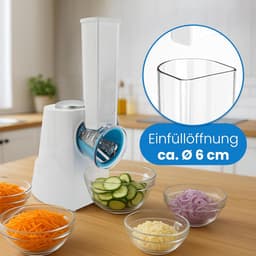 Elektrische Keukenmachine - Snijmachine Rasp - Groenten Bereiden - Vijf Functies - 150 Watt Vermogen - Zwart — thumbnail 2