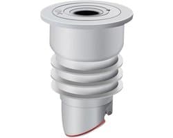 Allecta - Afvoerslangafdichting - Rioolplug - Siliconen - Afdichtingsring - Afvoerpijp - Keuken - Badkamer - Wasmachine - Zwart - 35-40 cm - Waterdicht