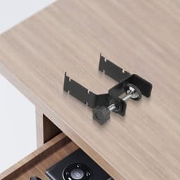 2 stuks Hoofdtelefoonhanger, dubbele haken met 360° draaibaar, vergulde metalen hoofdtelefoonstandaard, boren niet nodig, hoofdtelefoonhouder voor op het bureau, zwart — thumbnail 2