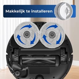 10 stuks Dweilpads - Geschikt voor Dreame L10s Ultra, L10 Ultra, L10 Prime, L10s Pro, L20 Ultra, L40 Ultra, L40 Pro, X40 Ultra, X50 Ultra, Xiaomi X10 / X20, Roborock Qrevo S5V, Qrevo Curv - Robotstofzuiger Onderdelen en Accessoires — thumbnail 3