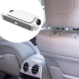 Nek Ventilator - Auto Hoofdsteun Ventilator - Autoventilator Achterbank - USB Type-C - 3 Snelheden - Bladloos - Met Klittenband Bevestiging - 18 x 9 x 3,7 cm - Zwart — thumbnail 4