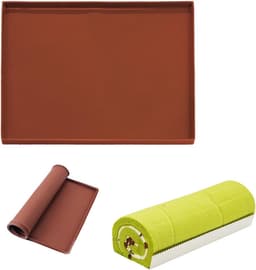 Siliconen bakmat voor cakedeeg - 30*40*0,8 cm - Bakmat voor Zwitserse rol - Deegmat - Ovenbakmat - Bakmat voor airfryer - Bakmat - Voor het uitrollen van deeg - Flexibel met opstaande randen - Kneedmat - Rechthoekige bakmat - Geschikt voor het bakken — thumbnail 1