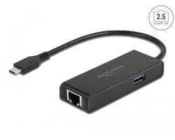 Delock USB Type-C™ Adapter to 2.5 Gigabit LAN with USB Type-A female