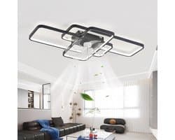 Moderne LED Plafondventilator met Verlichting - Dimbaar - Stille Zomer Ventilator met Afstandsbediening en App Besturing — afbeelding 1