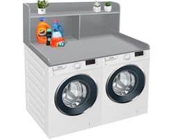 Wasmachine en Droger Meubel met 2-laags Opbergplank, Universeel Geschikt
