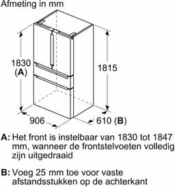 Siemens KF96RSBEA-1 Amerikaanse Koelkast met Wijnlade Zwart + 3 Jaar Gratis Extra Garantie — thumbnail 4
