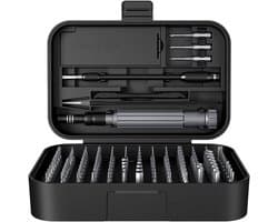 Precisieschroevendraaierset, 150-in-1 elektronische gereedschapsset, geschikt voor computers, mobiele telefoons, horloges, camera’s en laptops, zwart.