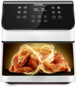 Airfryer XL 6.2L Wit + 50 Bakpapier Vellen - Compacte Heteluchtfriteuse — thumbnail 5